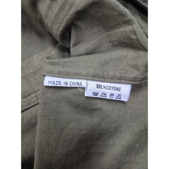 Army Green Military Style 4 Pocket Utility Jacket Sz 48 100% Cotton UNUSED - Picture 5 of 5